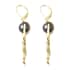Tahitian Cultured Pearl Lever Back Mermaid Earrings in Vermeil Yellow Gold Over Sterling Silver 7.10 Grams image number 3