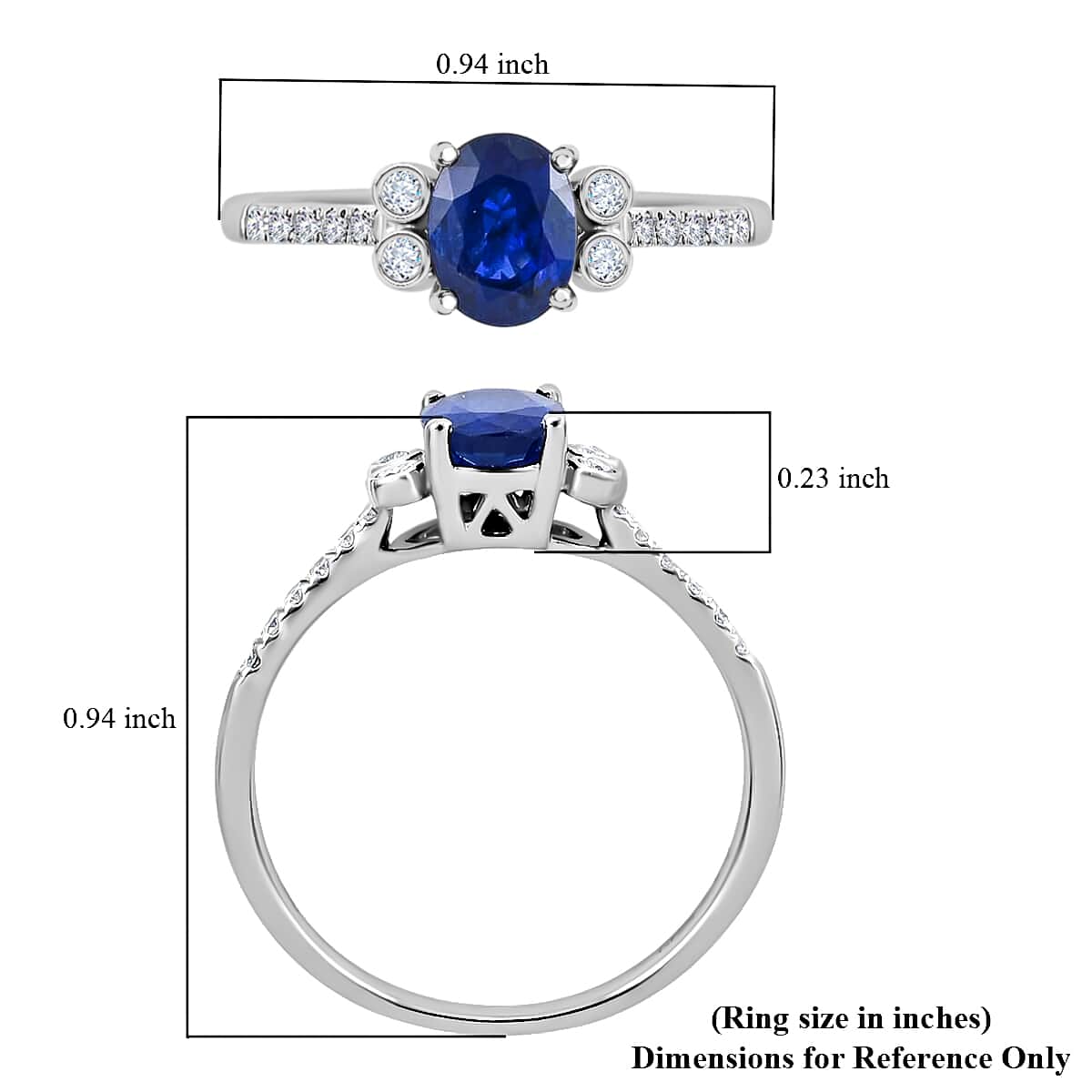 Rhapsody 950 Platinum AAAA Ceylon Sapphire and E-F VS Diamond Ring (Size 6.0) 1.50 ctw image number 4
