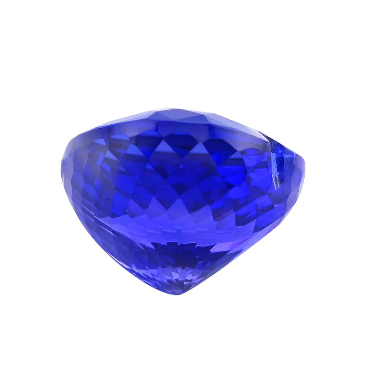 Certified & Appraised AAAA VIVID Tanzanite (Hrt Free Size) 20.16 ctw image number 2