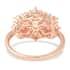 Moissanite Cluster Boat Ring in Vermeil Rose Gold Over Sterling Silver (Size 9.0) 2.20 ctw image number 4