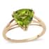 LUXORO 10K Yellow Gold AAA Peridot Solitaire Ring (Size 6.0) 2.25 Grams 2.75 ctw image number 0