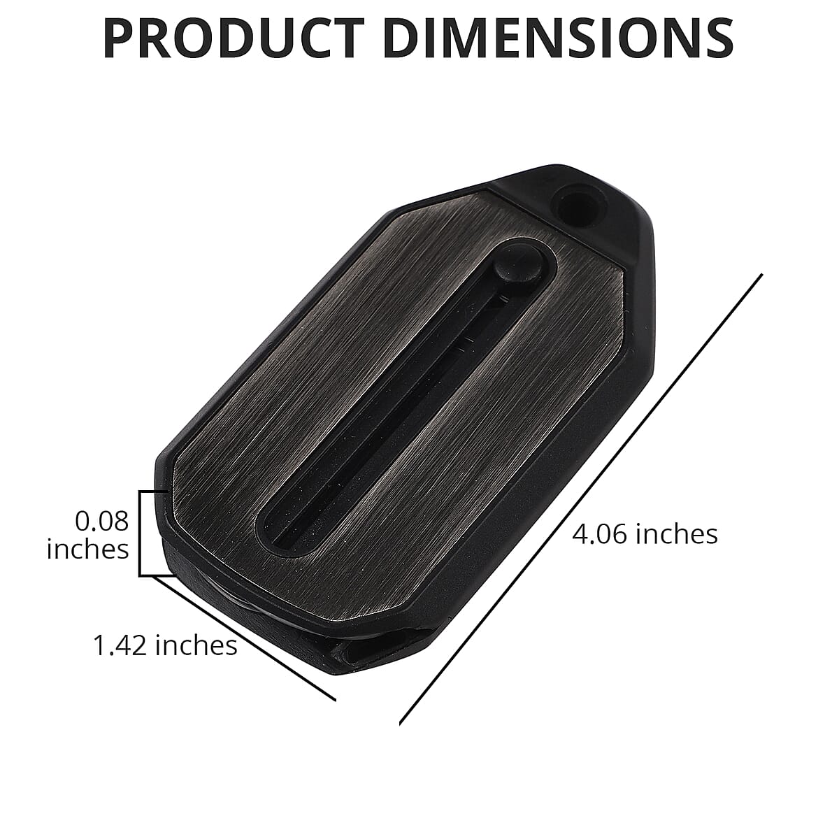 Black 250 Degree Foldable Reading Glasses with Case image number 4