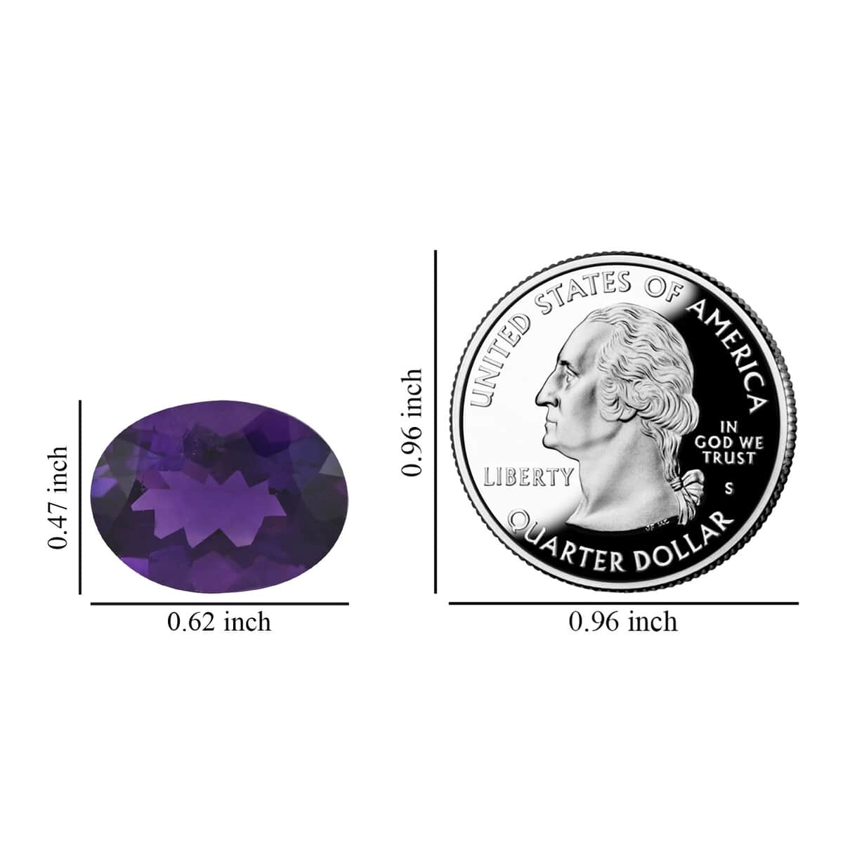 AAAA Lusaka Amethyst (Ovl 16x12 mm) 8.50 ctw image number 3