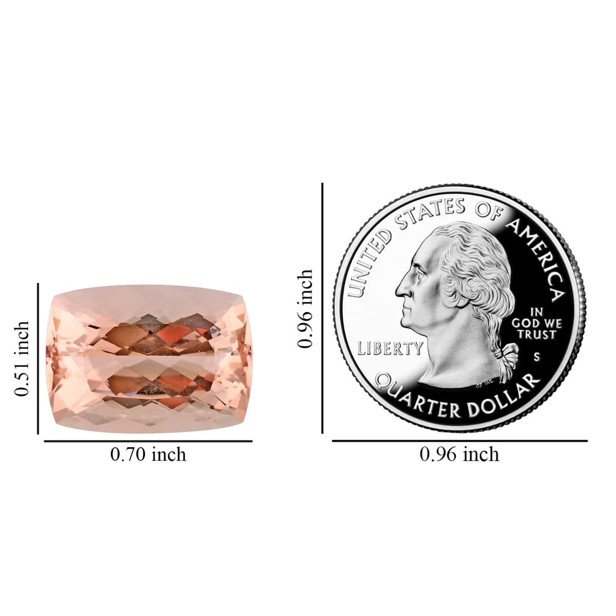 Certified and Appraised AAAA Marropino Morganite (Cush 18x13 mm) Approx 14.50 ctw image number 4