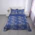 Homesmart Blue Satin Jacquard Damask Pattern Comforter Set - 1 Comforter and 2 Pillowcases (Queen Size) image number 5