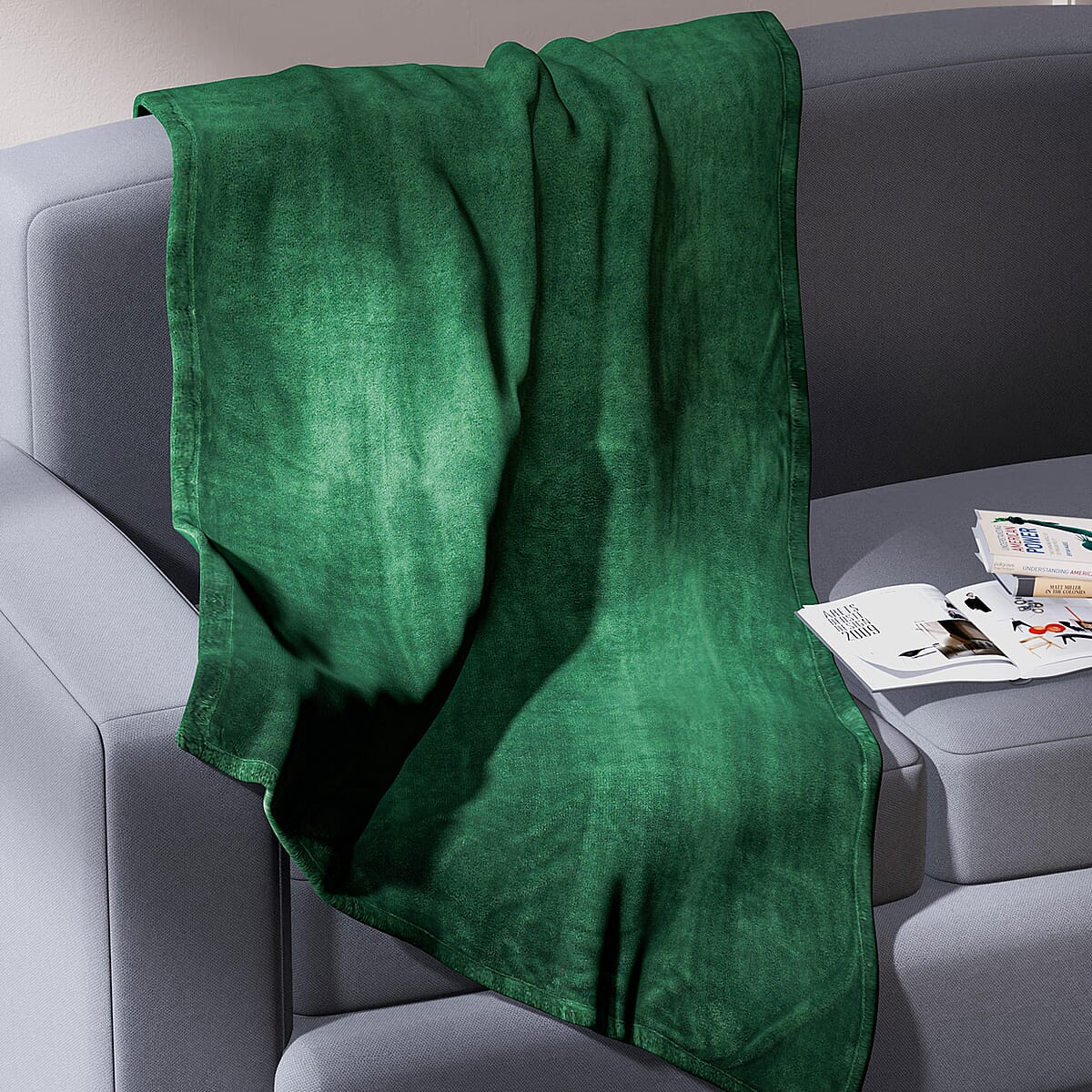 Eden Solid Color Coral Fleece Blanket (Microfiber) image number 1