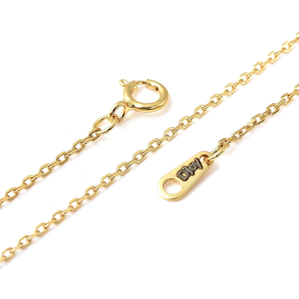 Dear Daughter, 14K YG Over Sterling Silver Teddy Bear Pendant Necklace Floral Card Gift Set 16.50 Inches 2.40 Grams image number 4