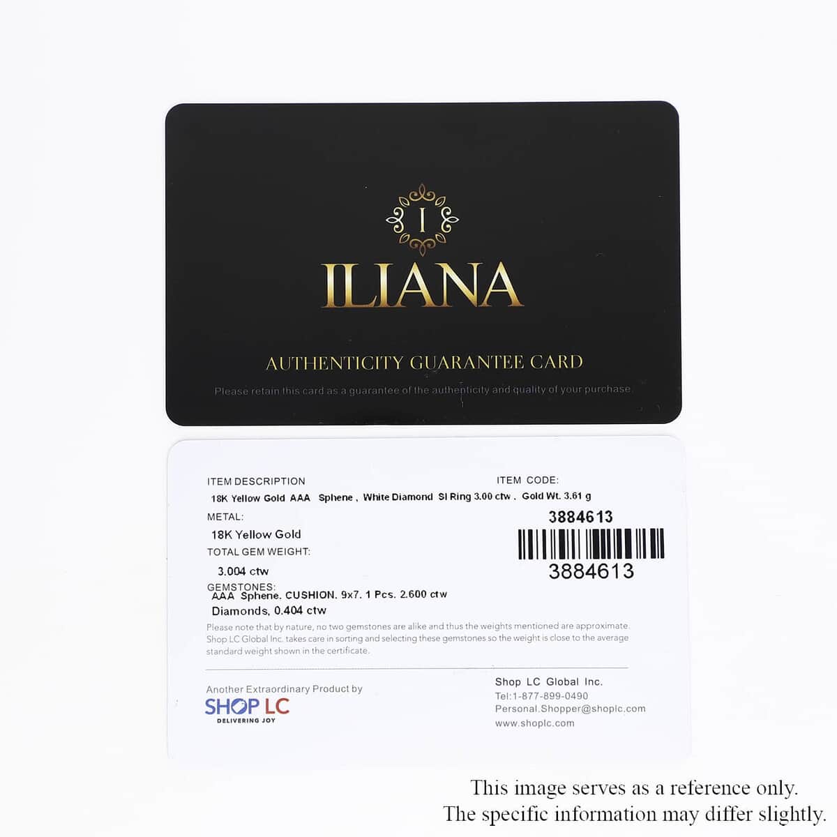 Iliana 18K Yellow Gold AAA Sava Sphene and Diamond G-H SI Halo Ring (Size 7.0) 3.00 ctw image number 8