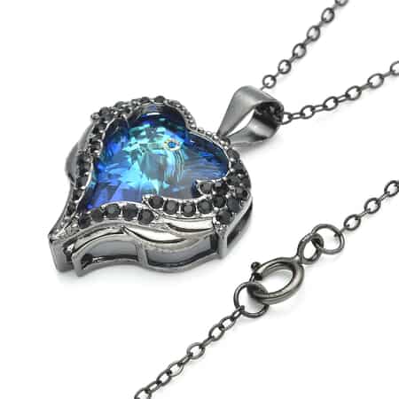 Clarity Angel Wings Locket – Celtic Crystal Design Jewelry