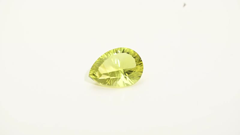 AAA Green Gold Quartz (Pear 18x13 mm) 11.00 ctw , Loose Gem , Loose Gemstones , Loose Stones , Jewelry Stones