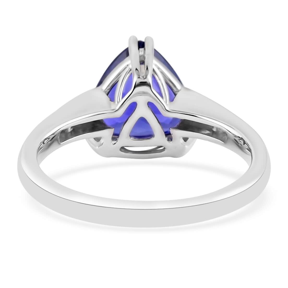 RHAPSODY 950 Platinum AAAA Tanzanite and E-F VS Diamond Ring (Size 9.0) 5.40 Grams 3.10 ctw image number 4