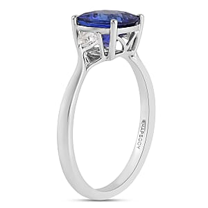 Rhapsody 950 Platinum AAAA Tanzanite and E-F VS Diamond Ring (Size 9.0) 4.25 Grams 3.00 ctw (Del. in 10-15 Days) 