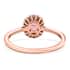 Iliana AAA Madagascar Pink Sapphire Ring, Sapphire Halo Ring, G-H SI Diamond Halo Ring, 18K Rose Gold Ring, Diamond Accent Ring, Wedding Ring For Her, Gold Gifts 1.20 ctw image number 4