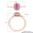Iliana AAA Madagascar Pink Sapphire Ring, Sapphire Halo Ring, G-H SI Diamond Halo Ring, 18K Rose Gold Ring, Diamond Accent Ring, Wedding Ring For Her, Gold Gifts 1.20 ctw image number 5