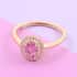 Certified Iliana 18K Rose Gold AAA Madagascar Pink Sapphire and G-H SI Diamond Double Halo Ring (Size 10.0) 1.25 ctw image number 1
