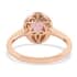 Iliana 18K Rose Gold AAA Purple Sapphire and G-H SI Diamond Double Halo Ring (Size 8.0) 1.00 ctw image number 4