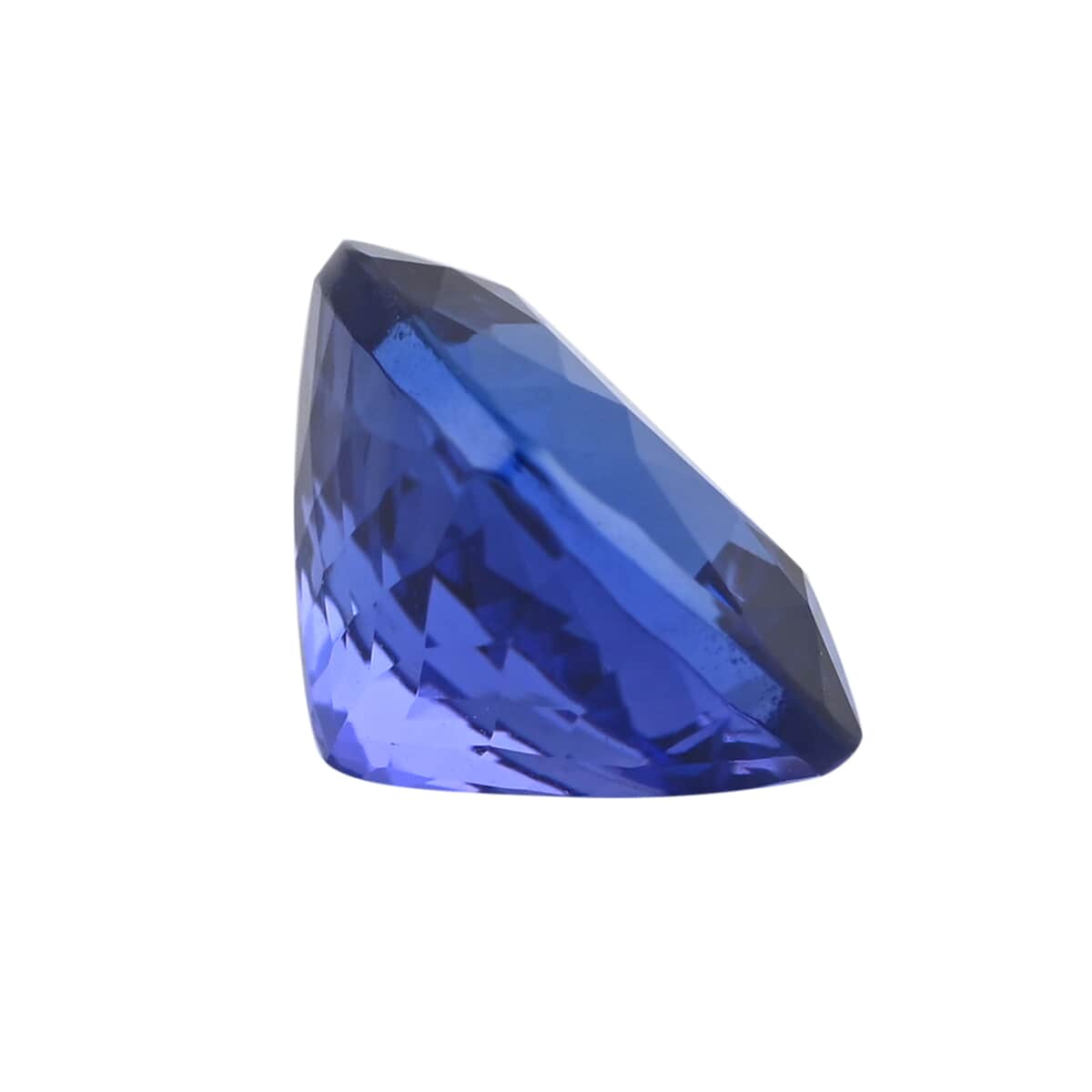 Certified and Appraised and Flawless AAAA VIVID Tanzanite (Cush 8 mm) 2.00 ctw image number 1