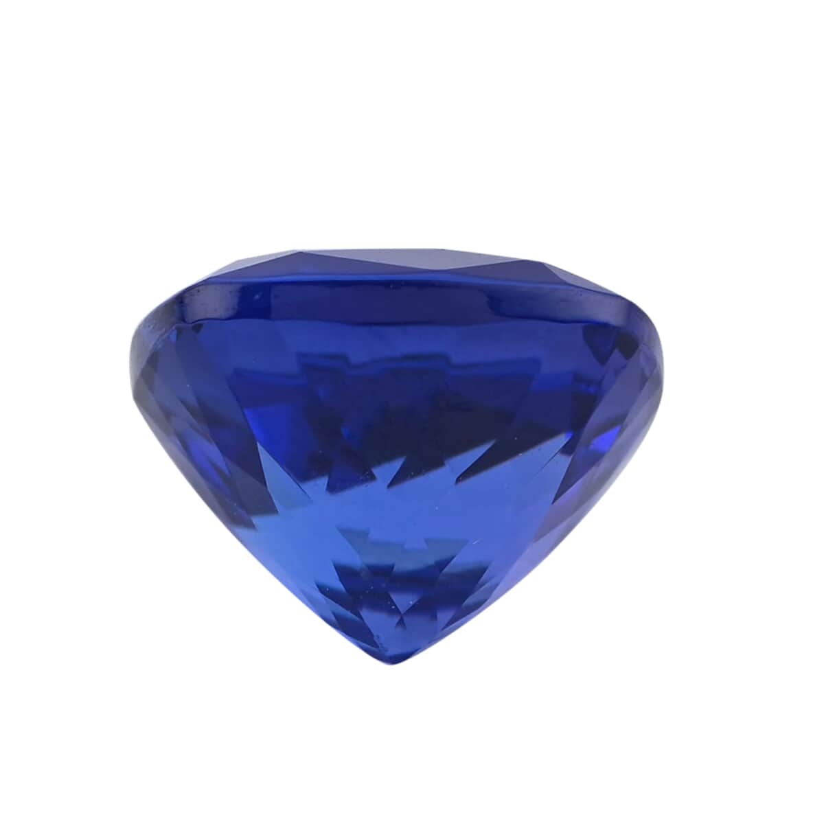 Certified and Appraised and Flawless AAAA VIVID Tanzanite (Cush 8 mm) 2.00 ctw image number 2
