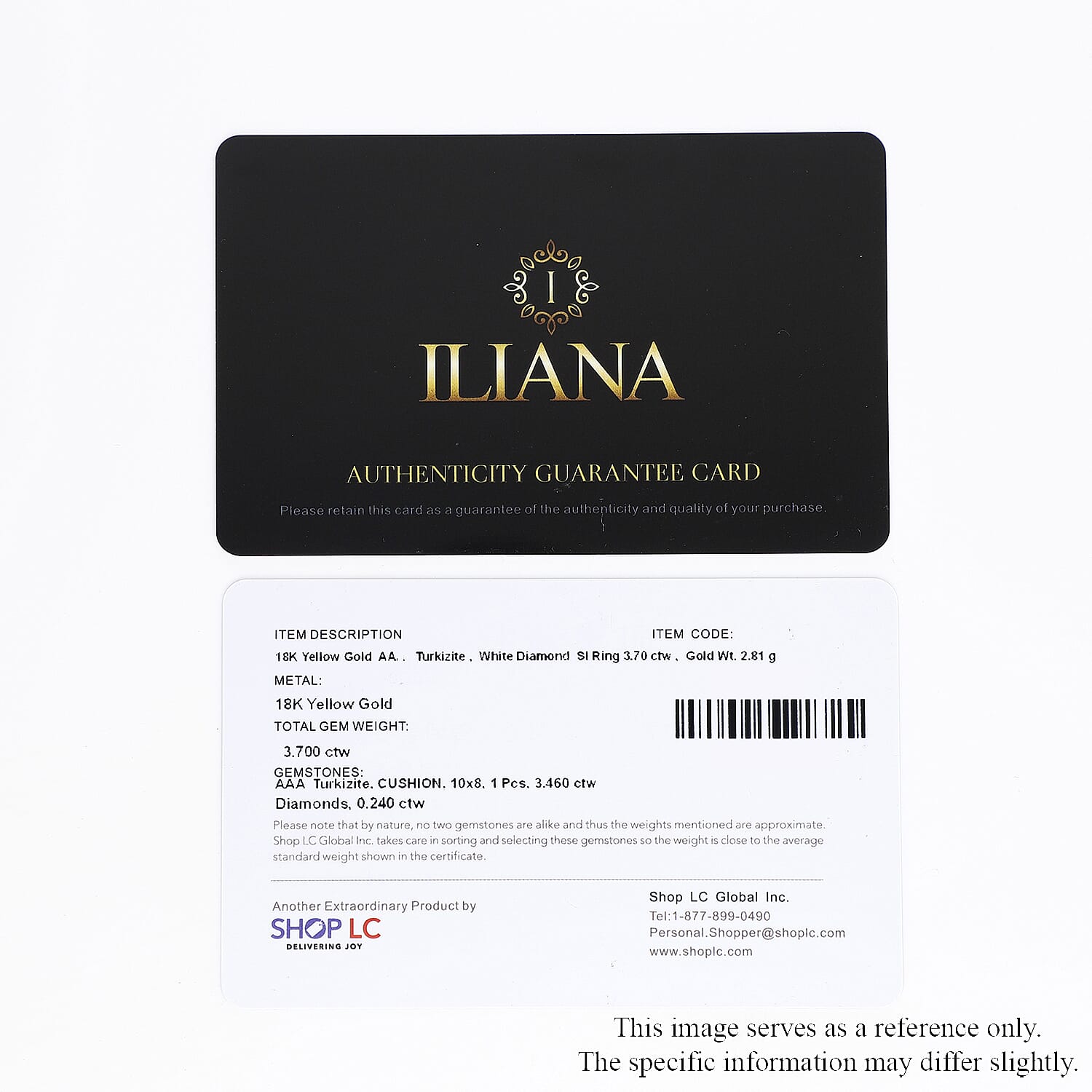 Iliana 18K Yellow Gold AAA Turkizite and G-H SI Diamond Ring (Size 10.0) 3.70 ctw