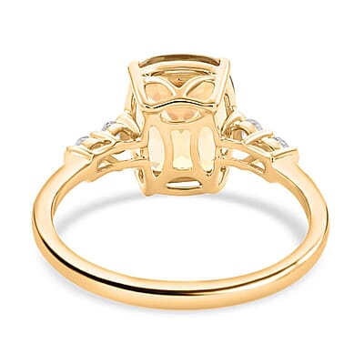 Iliana 18K Yellow Gold AAA Turkizite and G-H SI Diamond Ring (Size 6.0) 3.70 ctw