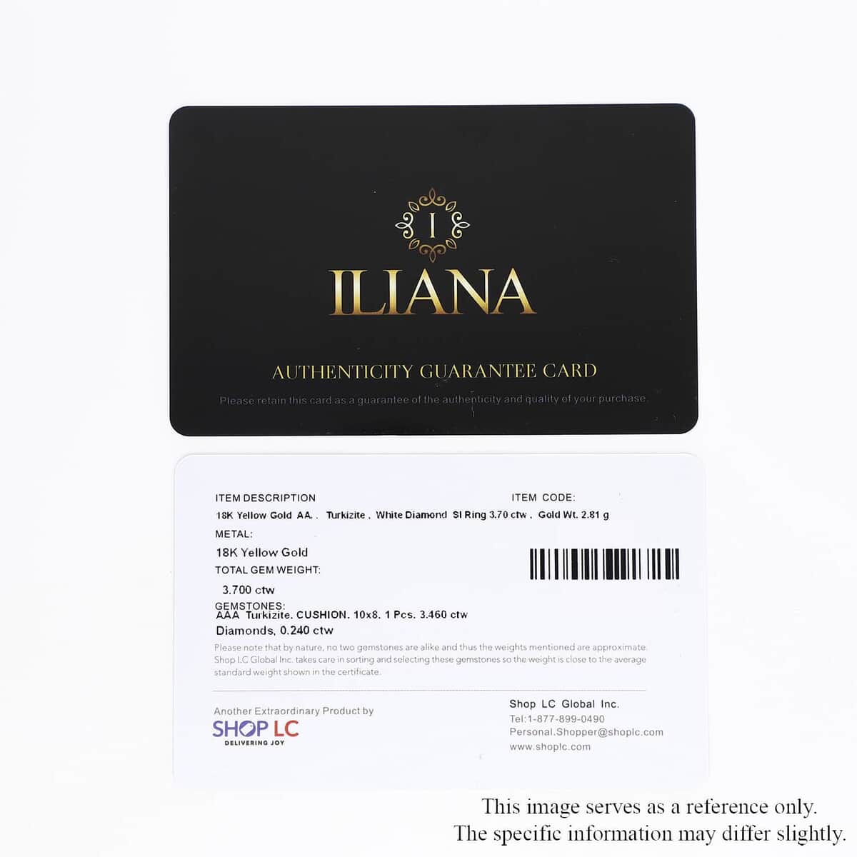 Iliana 18K Yellow Gold AAA Turkizite and G-H SI Diamond Ring (Size 6.0) 3.70 ctw image number 7