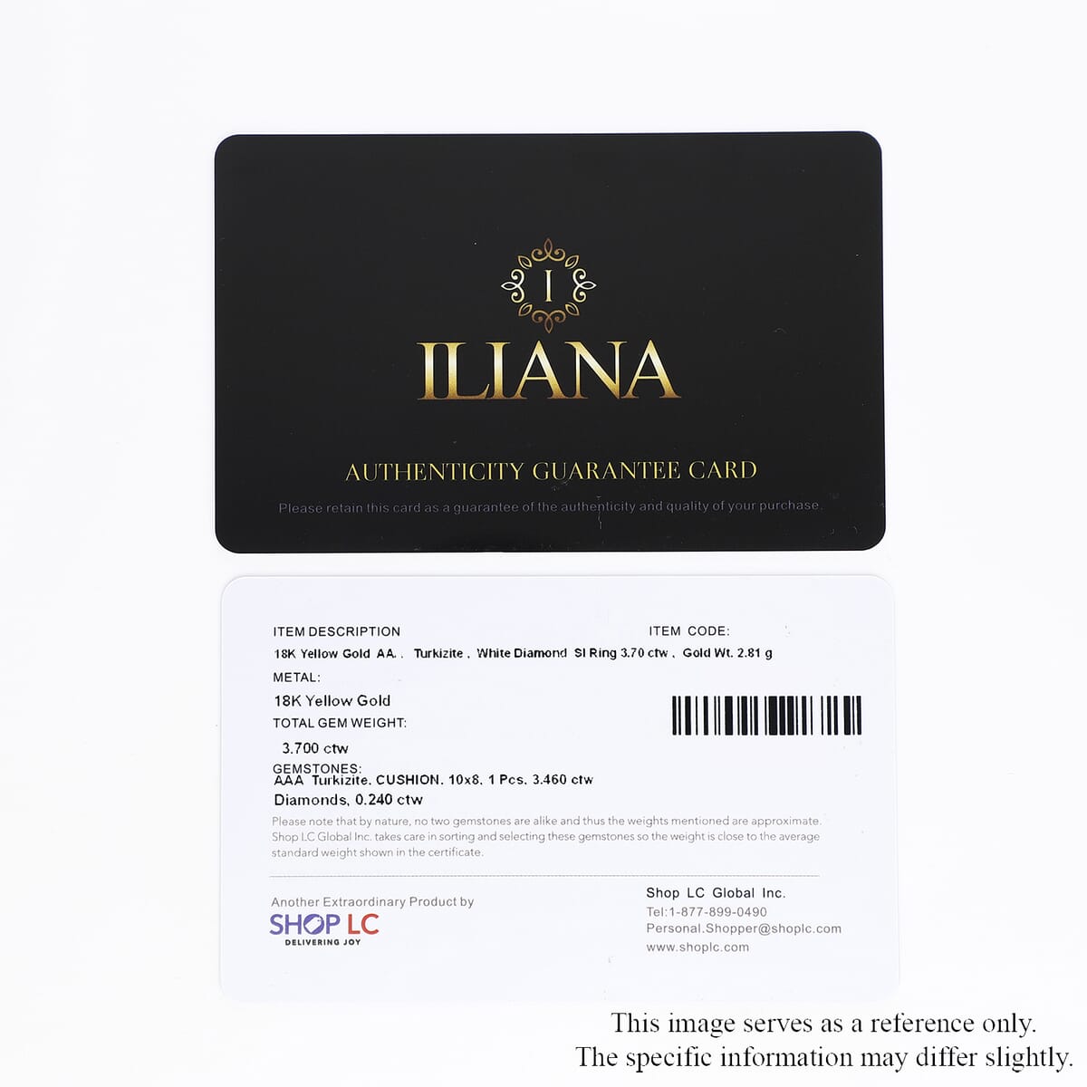 Iliana 18K Yellow Gold AAA Turkizite and G-H SI Diamond Ring (Size 7.0) 3.70 ctw image number 7