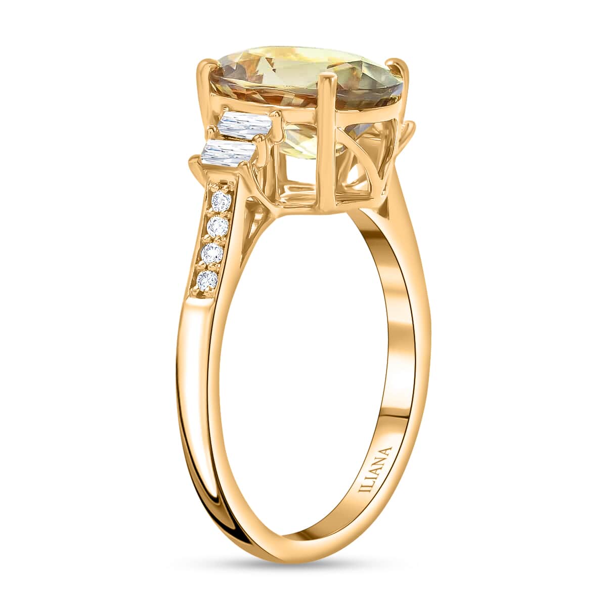 DOORBUSTER ILIANA 18K Yellow Gold AAA Turkizite, Diamond (G-H, SI) (0.25 cts) Ring (3.60 g) 3.70 ctw image number 3