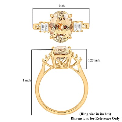 Iliana 18K Yellow Gold AAA Turkizite and G-H SI Diamond Ring (Size 8.0) 3.75 ctw