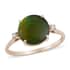 Luxoro 10K Yellow Gold AAA Canadian Ammolite and G-H I2 Diamond Ring (Size 7.0) 3.25 ctw image number 0