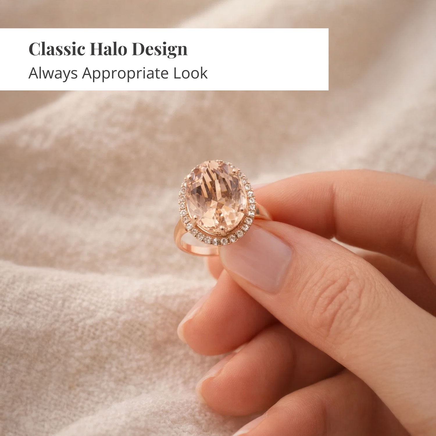  Iliana AAA Marropino Morganite and G-H SI Diamond 5.70 ctw Halo Ring in 18K Rose Gold (Size 6.0) 3.50 Grams