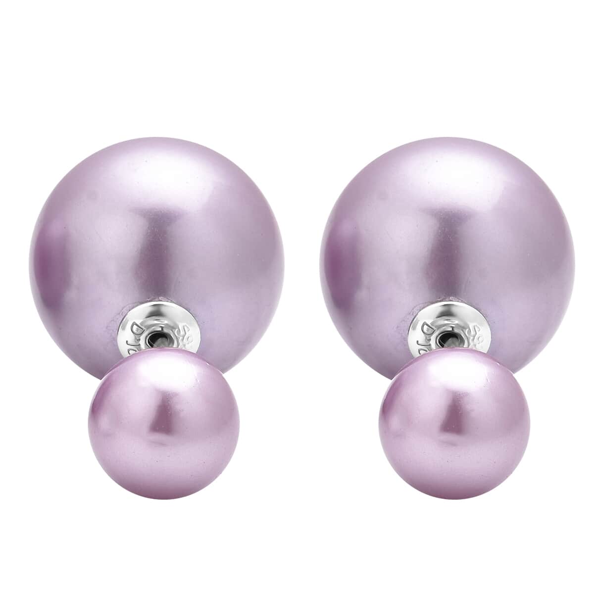 Buy Tahitian Color Shell Pearl Earrings Set, Simulated Diamond Set