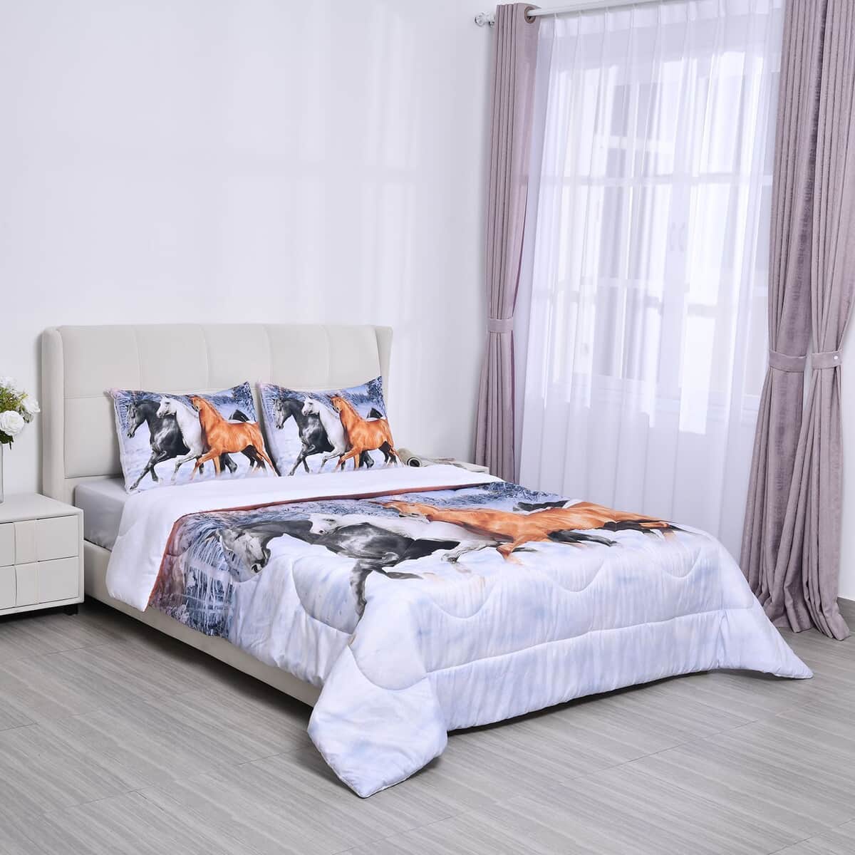 Homesmart 3D Digital Microfiber Comforter and Pillow Cover image number 0