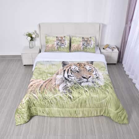 Tiger Bedding Sets, 3D Animal Print Luxury Microfiber Duvet Cover