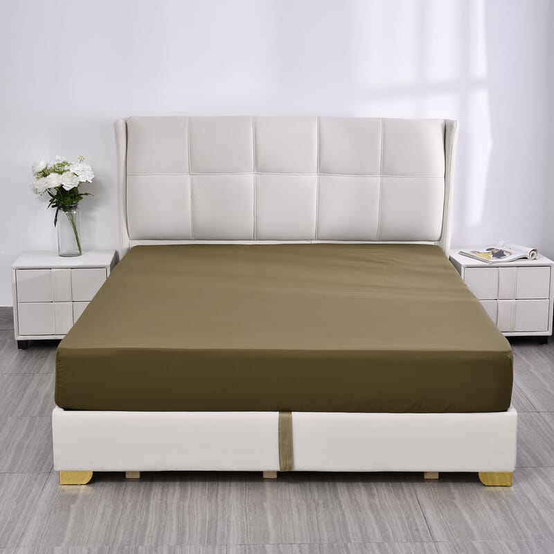 Homesmart Olive Green Solid 6pcs Microfiber Sheet Set - Queen, Bed Sheets, Fitted Sheet, Bed Sheet Set, Microfiber Sheets