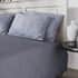 Homesmart Gray Polyester Embossed 6pcs Sheet Set - Queen image number 1
