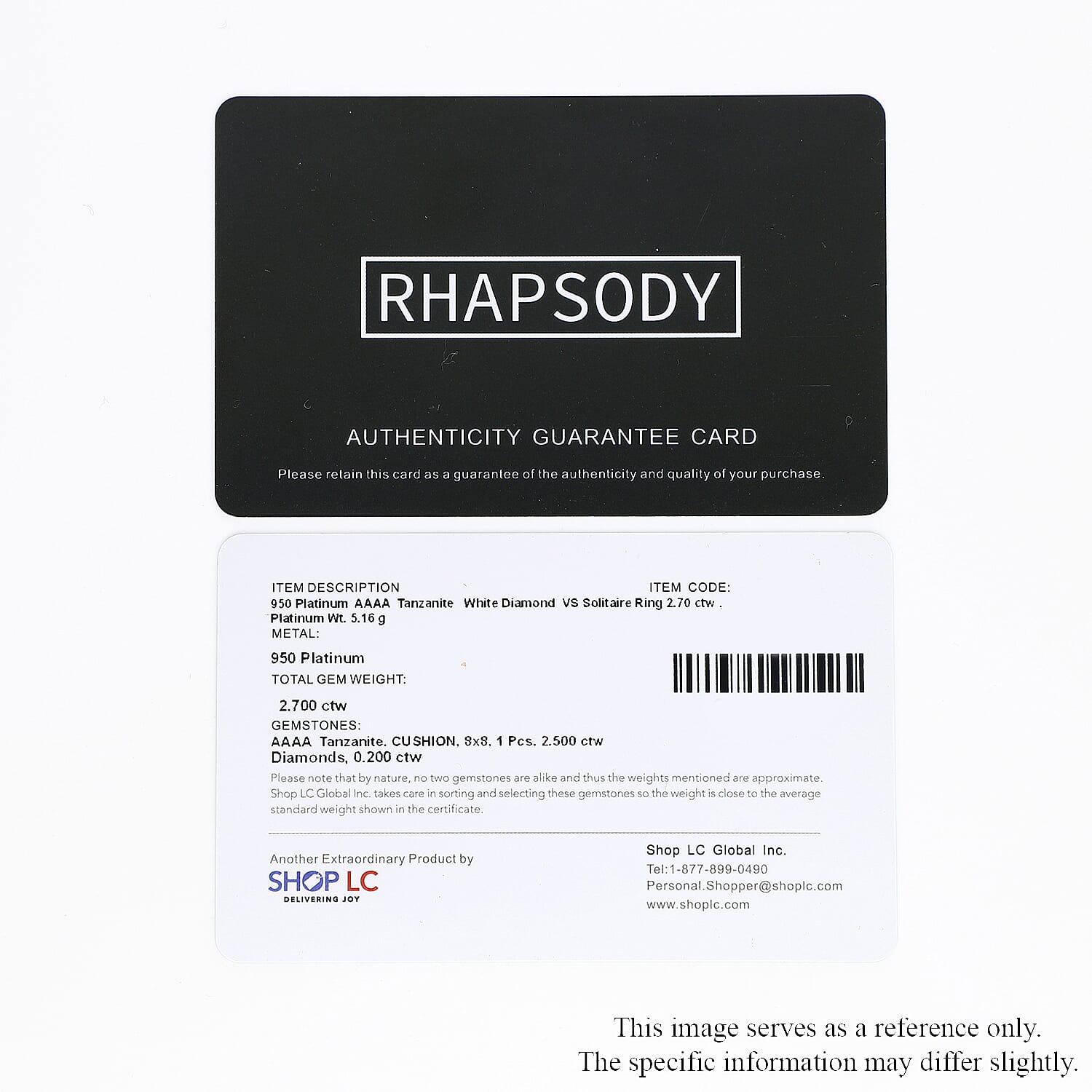 Rhapsody 950 Platinum AAAA Tanzanite and E-F VS Diamond Ring (Size 10.0) 5.15 Grams 2.70 ctw