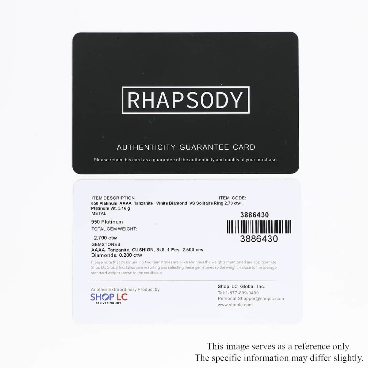 Rhapsody 950 Platinum AAAA Tanzanite and E-F VS Diamond Ring (Size 10.0) 5.15 Grams 2.70 ctw image number 8
