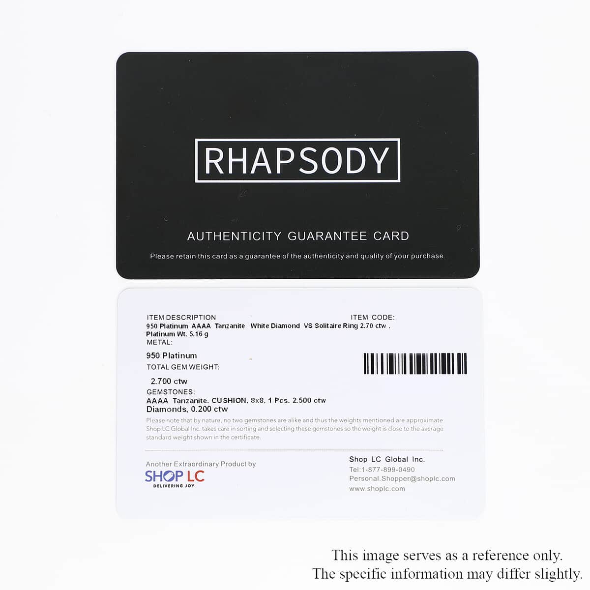 Rhapsody 950 Platinum AAAA Tanzanite and Diamond E-F VS Ring (Size 6.0) 5.15 Grams 2.70 ctw image number 7