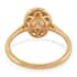 Certified Iliana 18K Yellow Gold AAA Imperial Topaz and G-H SI Diamond Halo Ring (Size 10.0) 1.60 ctw image number 4