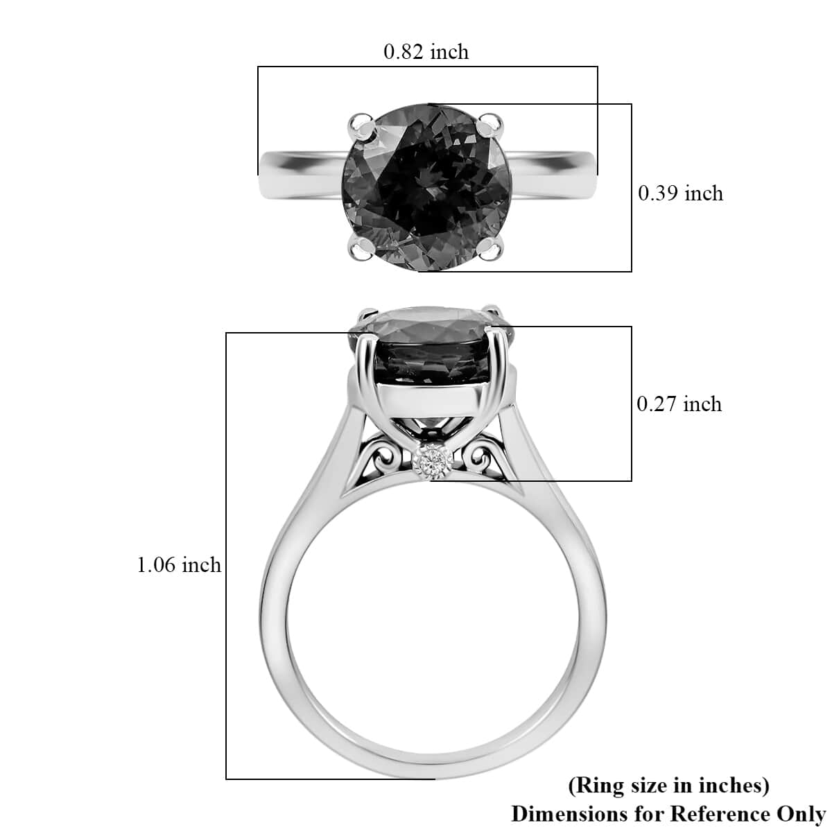 Certified and Appraised Rhapsody 950 Platinum AAAA Tanzanite and E-F VS Diamond Accent Solitaire Ring (Size 6.0) 7.92 Grams 5.00 ctw image number 5