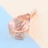 Certified Iliana 18K Rose Gold Certified AAA Marropino Morganite and G-H SI Diamond Solitaire Pendant 12.75 ctw image number 1