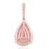 Certified Iliana 18K Rose Gold Certified AAA Marropino Morganite and G-H SI Diamond Solitaire Pendant 12.75 ctw image number 3
