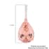 Certified Iliana 18K Rose Gold Certified AAA Marropino Morganite and G-H SI Diamond Solitaire Pendant 12.75 ctw image number 4