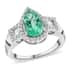 Rhapsody 950 Platinum AAAA Boyaca Colombian Emerald and E-F VS Diamond Ring (Size 7.0) 8.30 Grams 2.50 ctw image number 0