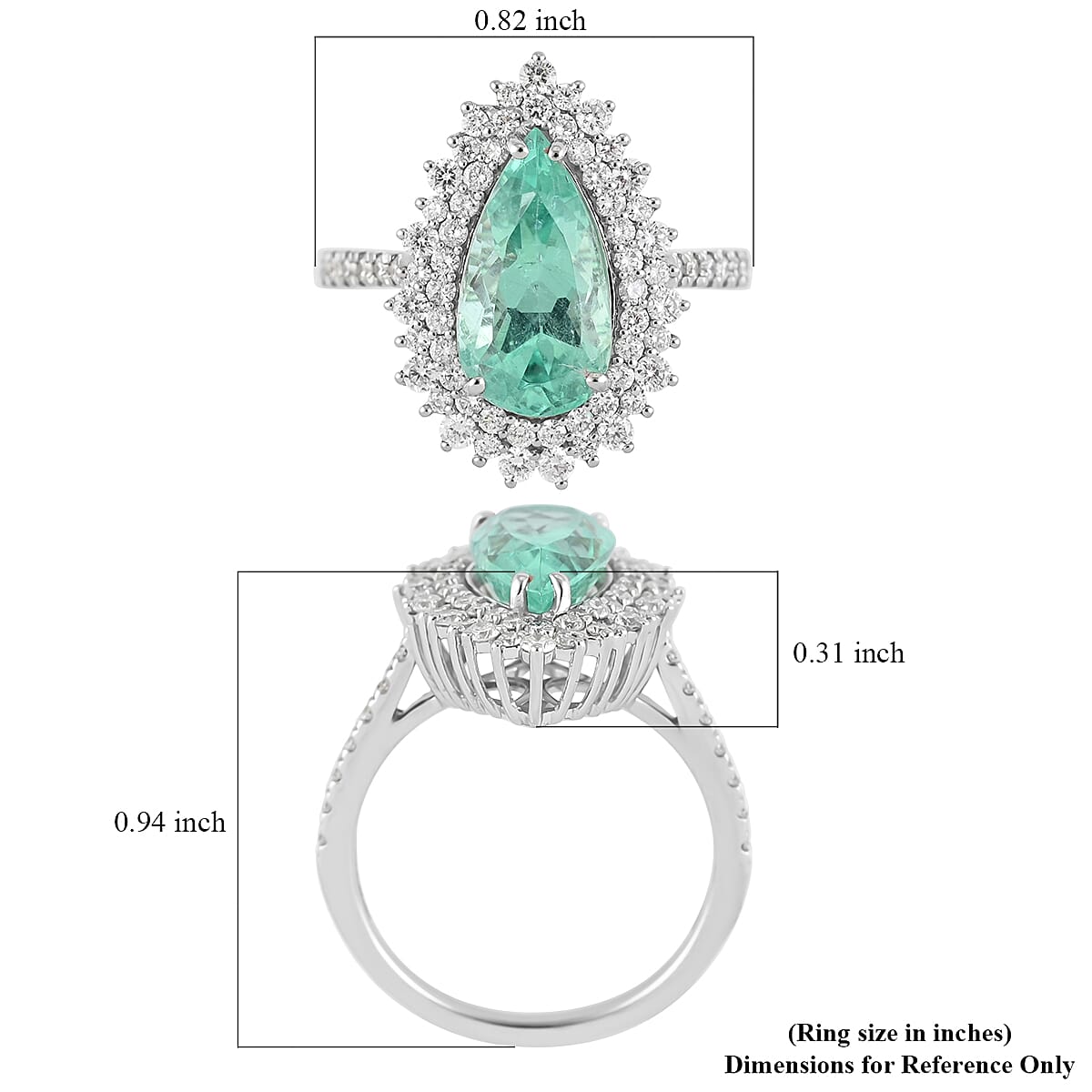 Rhapsody AAAA Boyaca Colombian Emerald and E-F VS Diamond 4.00 ctw Ring in 950 Platinum (Size 7.0) 6.70 Grams image number 5