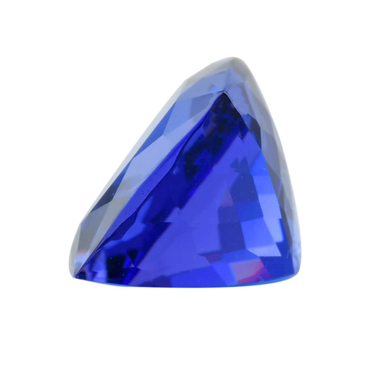 Certified and Appraised Flawless AAAA VIVID Tanzanite (Cush Free Size) 11.50 ctw image number 1