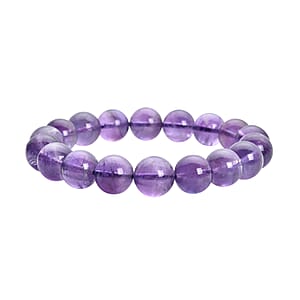 Amethyst 10-12mm Beaded Stretch Bracelet 186.45 ctw