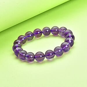Amethyst 10-12mm Beaded Stretch Bracelet 186.45 ctw