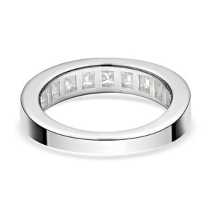 Moissanite 1.22 ctw Ring in Sterling Silver (Size 10.0)