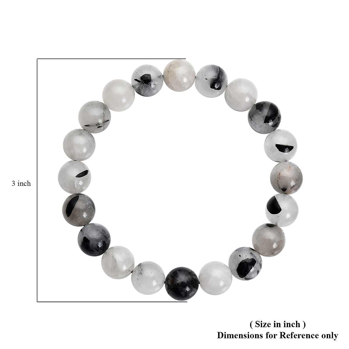 Jasper Quartz 9-11mm Beaded Stretch Bracelet 144.00 ctw image number 2